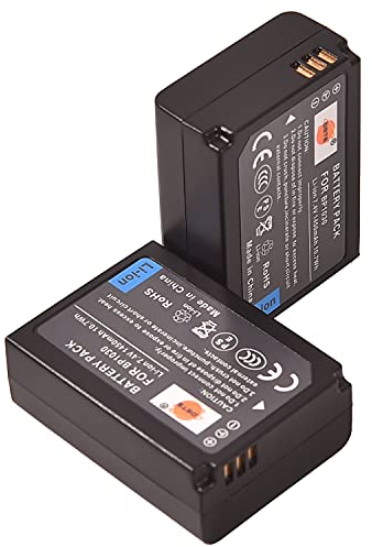Lot de 2 batteries lithium-ion DSTE BP-1030 BP1030 compatibles avec appareil photo ED-BP1030 BP1130 et Samsung NX200 NX210 NX1000, système de batterie intelligent