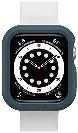 LifeProof Watch Bumper for Apple Watch Series SE 2. gen/SE 1. gen/6/5/4 44mm, stoßfeste, sturzsichere, schlanke Schutzhülle für Apple Watch, schützt den Display und die Kanten, Grau