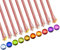 DiCUNO 100Pcs. vorverdrahtet Mikro LED Dioden 16CM, 0805 SMD gelötete Mini LED Leuchtdiode mit Schützhülle aus Klebstoffe für Modelbau, Lichtprojekt, Handarbeit, 10 gemischte Farbe