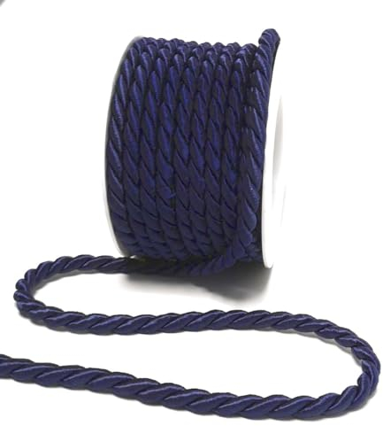 s.dekoda Kordel 10m x 6mm Dunkelblau Drehkordel Dekoband Kordelband Kordelschnur