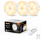 MEKKLEON Puck Lights Schrankbeleuchtung Unterbauleuchte Küche mit fernbedienung,vitrinenbeleuchtung,USB Wiederaufladbares,3Pack LED Beleuchtung mit Klebepads für Schlafzimmer,Kleiderschrank-3000K