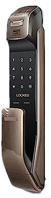 HAvern Smart Home Door Lock English Version Fingerprint Lock Electronic Door Lock Compatible For Samsung SHP-DP728 (Coffee Push)