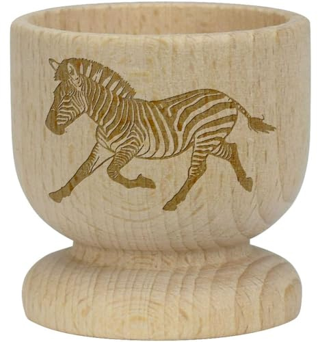 'Running Zebra' Wooden Egg Cup (EC00025799)