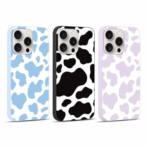 Foonary 3 Pack Phone Case Compatible with iPhone 14 Pro 6.1 , Ultra Slim Fit Soft TPU Silicone with Leopard Design Aesthetics Pattern, Shockproof Bumper Protector Matte Cover for iPhone 14 Pro