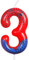 Spider Geburtstagskerzen Zahlen 3,3D Geburtstagskerzen Schwarz Rot Spider,Cake Topper Superhelden Kinder Party Kuchen Dekoration Party Geburtstag für Jungen Jubiläum
