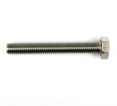 DAUMLINK Sechskant-Maschinenschrauben DIN 933 Edelstahl A2 – 25 Stück – Vollgewinde Schrauben mit Sechskantkopf – Verschiedene Abmessungen (M8X60)