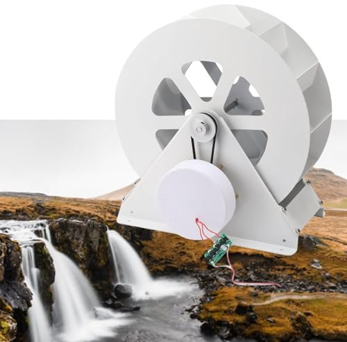tbanvoo Mini Turbina De Flujo De Agua De Alta Potencia, Microgenerador HidráUlico De Agua AtmosféRico, Herramienta De Carga HidroeléCtrica, Cargador De Agua PortáTil