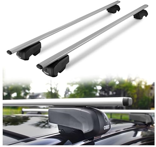 CHROMEMASTER | Dachgepäckträger Dachträger | Kompatibel mit FIAT 500X 2015+ | Er dient zum Transport Einer Dachbox, Fahrradträger, Leiter; Robuste Dachträger aus Stahl