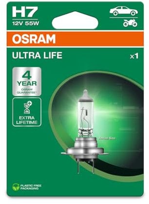 Osram Ultra Life Ampoule Halogène - H7 - 12V/55W - la pièce