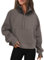 Famulily Winter Warm Sweatshirt Ohne Kapuze Solide Elegante Reißverschluss Sweatshirtjacke Pullover Tops Kaffee M