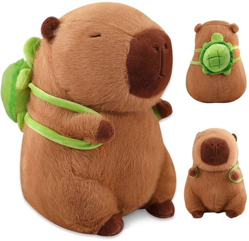 Juguete de Peluche Capybara Realista, 33CM, Simulación Carpincho, Animal de Peluche de Capibara, Regalo de Cumpleaños para Niños (M1)