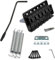 52.5mm guitare stratocaster tremolo Bridge Tool Set pour remplacer guitare électrique escrime (noir)