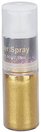 Poudre de Paillettes Dorées, Peinture pour le Visage et le Corps, Tatouage Temporaire, Nail Art, Artisanat, Poudre de Paillettes, 0,4 Oz