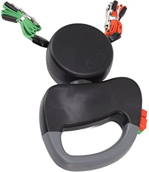 MENDUNER Laisse Double pour 2 Chiens, Leinekl, Laisse Double pour 2 Chiens de Petite Taille, Laisse Double de 3 Mètres pour Animaux de Compagnie, Corde D'enroulement Automatique