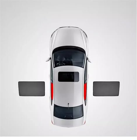Parasol Interior Parasol Magnético Coche Almohadilla Parabrisas Ventana Lateral Visera Trasera, Accesorios Malla para Nissan para Qashqai J12 E-Power 2022 2023 2024 Parasol Parabrisas Coche(Rear Side