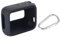 Étui en Silicone pour JBL Go 4, Coque en Silicone pour JBL Go 4 Enceinte Bluetooth Portable, Housse Étanche pour JBL Go 4 avec Mousqueton, Ultraléger Étui de Protection avec Dragonne (Noir)