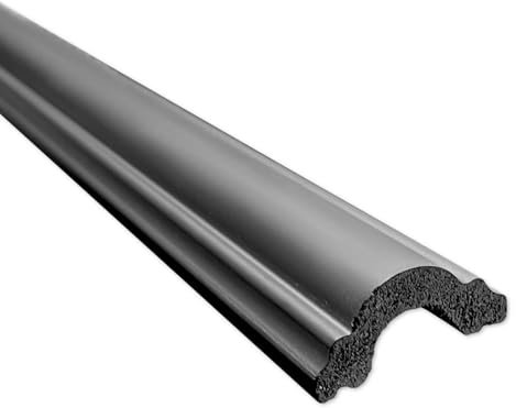 Lot de 10 plinthes / 20 m - Blanc - Matériau dur - Décoration - mur, sol, plafond (DP1 en couleur noire)
