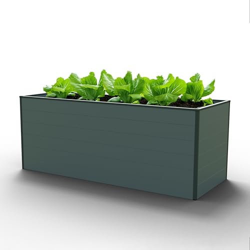GFP Hochbeet Frühbeet Kräuter-Gemüse-Beet Aluminium ECO - 195x99x77cm, Anthrazit
