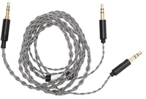 Aoveew Dual 3.5mm Cable High Grade Sound Transmission Headphone Cable for Beyerdynamic T1 II T5 Music Enthusiasts