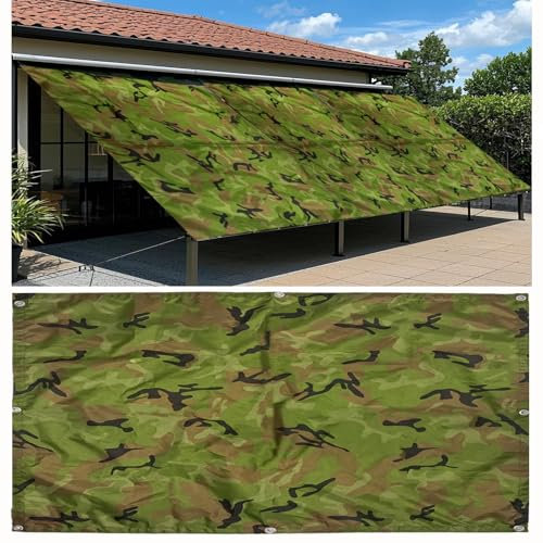 DGSFES Toldo Vela de Sombra Rectangular 1mx1m Impermeable, Protección UV 95%,180GSM Tela Oxford para Terraza, Jardín, Patio y Balcón, con Ojales y Cuerdas de Fijación