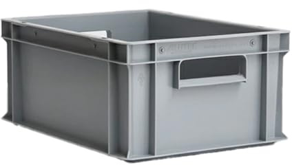ALUTEC Kunststoffbehälter (17 Liter, 40x30x17,5 cm, kälte- und hitzebeständig, geschlossen, platzsparend, stapelbar, lebensmittelecht, Aufbewahrungsbox) 75039