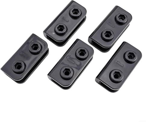 Lot de 5 pieds de tente d'extérieur avec supports rectangulaires pour tonnelle et parasols de terrasse, stabilité sûre