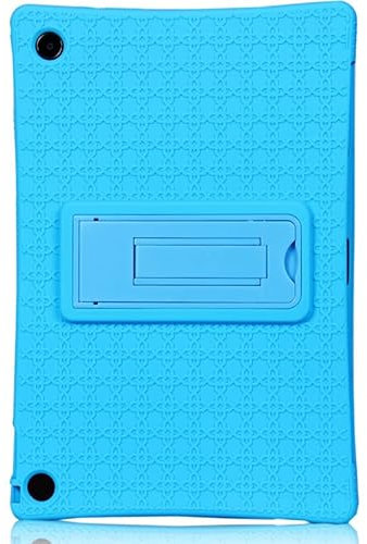 RUIPOCX Soft Case Compatible with ASUS Chromebook Detachable CM3 10.5 inch CM300DV CM300 Folding Stand Holder Silicon Tablet Cover(BLUE)