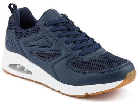 Chunky Memory Foam Trainers - Navy Size 11