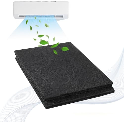 STCRERAG Dunstfilter Zuschneidbar Kohlefilter Universal Aktivkohle Vliesfilter Flach Flauschfilter 30cm Ersatz Abzugshaube Filter Schwarz Aktivkohlefilter Dunstabzugshaube für Luftreiniger