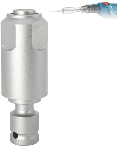 VZU Adapter zum Umrüsten von Schlagschraubern auf auf SDS-Plus Elektrohämmer Zubehör, Verbesserter Stahl Vierkantgriff, Integrierte Federpufferfunktion, für Handbohrmaschine und Li-Ionen Bohrmaschine