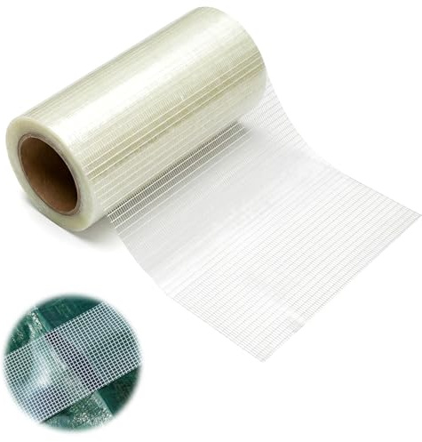 letcdfer 15cm x 9 m Reparaturband für Markisen, Zelt Reparaturset | Markisen Reparatur Klebeband Segel-Band, Riss Reparatur Pctch Kit für Campingzelte, Autoabdeckungen und Bootsabdeckungen