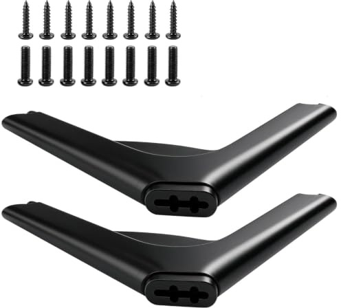 Universal TV Stand Tv Legs Table Top with Screws TV Legs TV Feet Tv Stand Tv Stands for 32-65 Inch TCL Plasma Flat Screen TVs Compatible