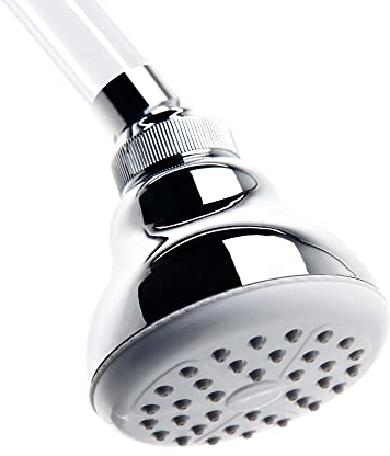 TATAY Alcachofa Piña Ducha Vanity, 8,5 cm de Diámetro, de ABS, 1 posición, Sistema de Ahorro de Agua y Antical, Fácil Limpieza, Cromado