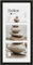 accent by nielsen Bilderrahmen mit Passepartout, 23 x 50 cm, Holz, Schwarz, Collage mit 3 Bildern zum Aufhängen im Hoch- & Querformat, Echtglas, Apollon