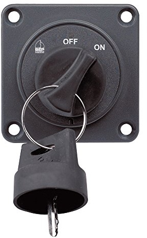 BEP 80-724-0006-00 Remote On/Off Key Switch for 701-MD and 720-MDO Battery Switches