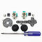 Para XBOX 360 Controller LT RT LB RB Botones + 1 par Joystick 3D + 2 joystick pulgar + 1 juego de almohadillas de goma conductiva + 1 destornillador T8 (11 en 1)