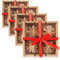 com-four® 48-teiliges Christbaum-Schmuck - Stroh-Anhänger für den Weihnachtsbaum - natürlicher Christbaum-Behang - Weihnachtsdekoration - Ø 6 cm