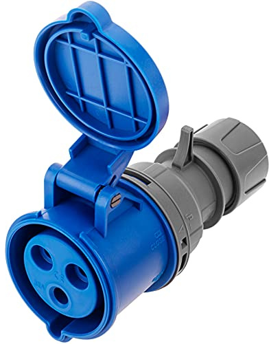 BeMatik - Prise industrielle CEE femelle 2P + T 32A 250V aérienne IP44