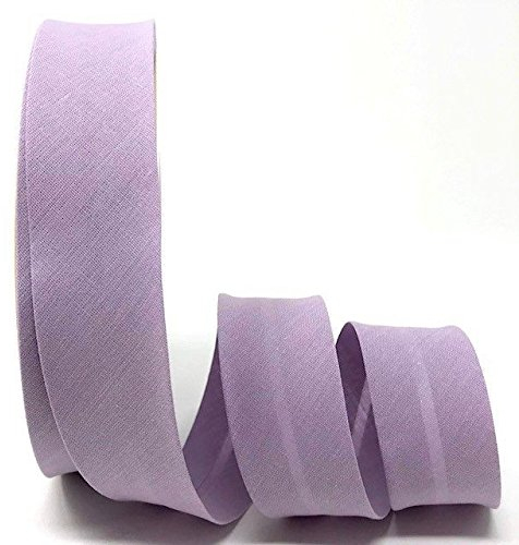byetsa lila 30 mm Polycotton Schrägband auf einer 25 m Rolle