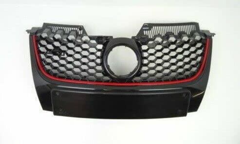 TVP Trade Vehicle Parts.co.uk Compatible With Front Bumper Grille Main With Red Moulding Vw Golf Mk5 2004-2008 Gti