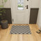 Ottomanson Glamour-Kollektion Teppich mit Gummirückseite und elegantem Gitter-Design, 67 cm x 90 cm, Grau