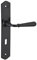 THIRARD - Ensemble de Poignées pour Porte de Chambre Charon - Acier Patiné - Trou de Clé - Carré 7 mm - Entr'Axes 195 mm - Esthétiques et Pratiques - Gris