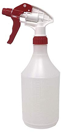 Single Red 750ml Heavy Duty Empty Plastic Water Trigger Spray Bottles for Household Gardening, Plant Watering, Car Valeting & Cleaning