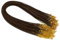 Sovenny 50 Pieces 1.5mm Brown Waxed Necklace Cord with Gold Chain Lobster Clasp for Bracelet Necklace and Jewelry Making