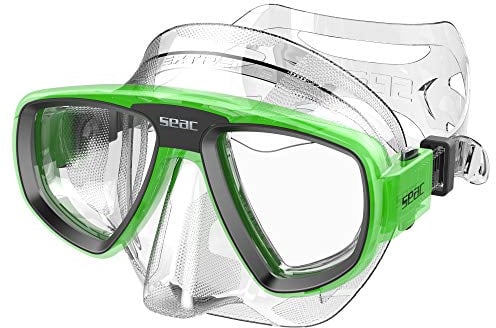 Seac Extreme 50, Diving and Spearfishing Mask, transparent/green, standard
