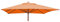 Mendler Telo copertura ricambio per ombrelloni quadrati HWC-C57 tessuto 300g/m² 4x4m arancione
