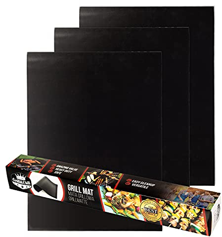 Five-Star Grill & Chill Teflonmatte Grillmatte - Backmatte 3er Set, Größe 40x30 cm, GC1102
