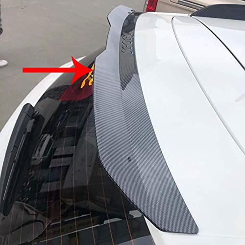 Auto Heckspoiler Kofferraum Heck Spoiler Spoilerlippe Für Ford Focus 2012-2018 ST MK3 Hatchback(Carbon fiber look), ABS Heckklappe Spoiler Lippe Windschutzscheibe Flügel Heckflügel Body Kit ZubehöR