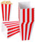 Yoosso 20 Stück Popcorn Boxen, Popcorn Tüten Rot & Weiß Gestreiften Popcorn Tüten Süßigkeiten Behälter Papier Kino Zubehör für Snacks Chips Popcorn Kekse Party Hochzeit