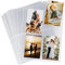 50er Fotohüllen DIN-A4, 4-Fach Geteilt Fotosichthüllen, Transparent Postkartenhüllen, 0,13mm Sammel-Hüllen Sicht-Tasche, Prospekthülle zum Schutz von Postkarten Fotos, Dokumente, 10,8 x 15,2 cm